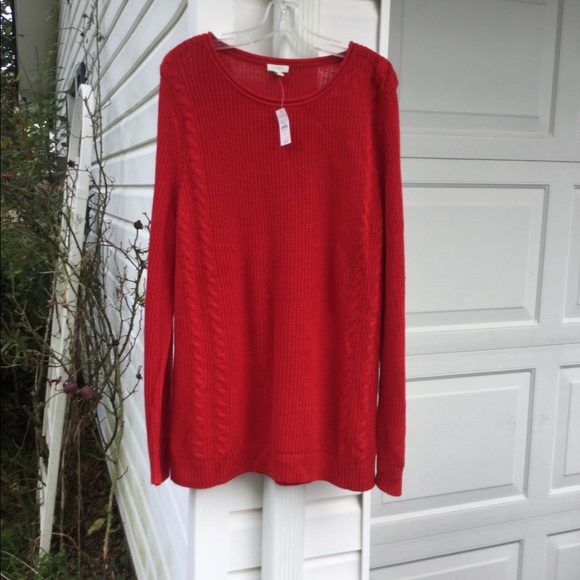 Talbots Sweaters - NWT Talbots Perfect For Leggings Red Sweater